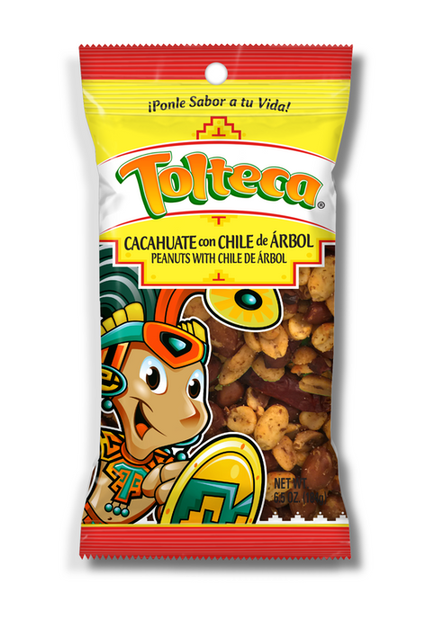 Tolteca Peanuts w/ Chili de Arbol - PACK OF 6