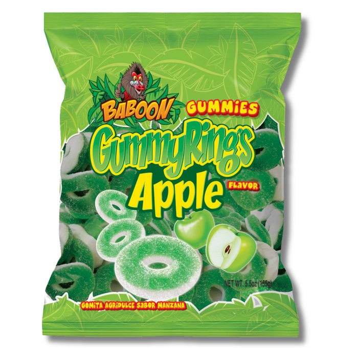 Baboon Gummy Rings Apple | Pack of 6