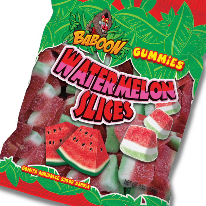 Baboon Gummy Slices Watermelon | Pack of 6